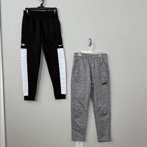 Nike Kids Black and Gray Jogger Pants Set Medium Large boys
